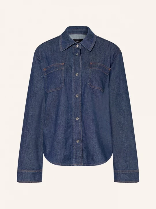 Obrázek produktu 7 For All Mankind Džínová Blůza Utility Classic tmavě modrá