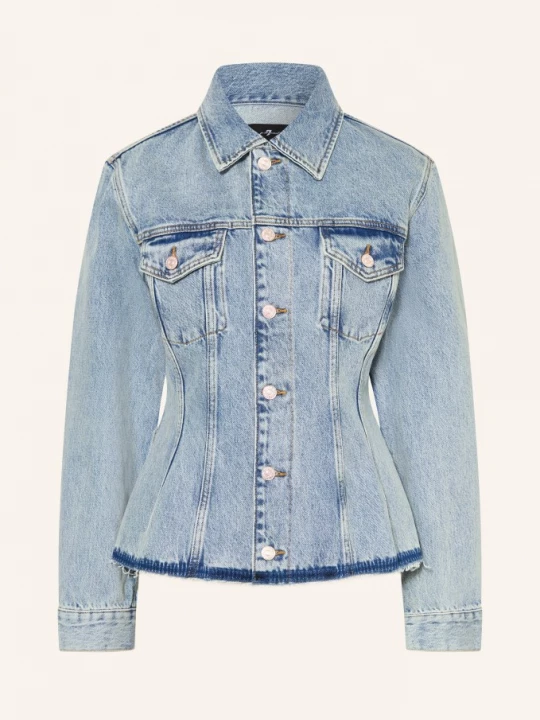 Obrázek produktu 7 For All Mankind Džínová Bunda Cinched Trucker 3bx light blue