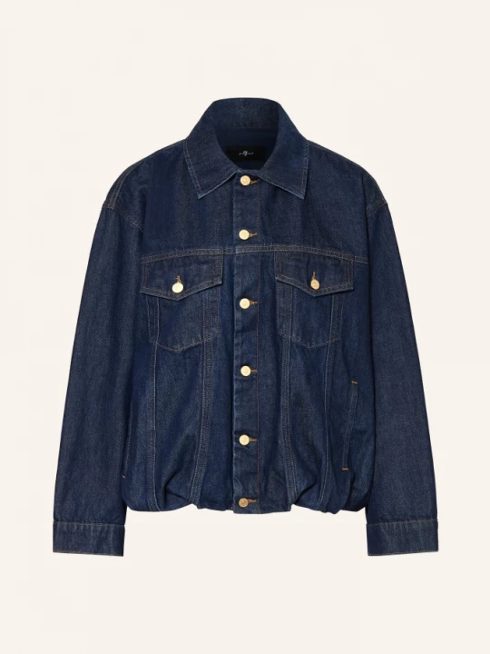 Obrázek produktu 7 For All Mankind Džínová Bunda Gathered 1zi indigo soul