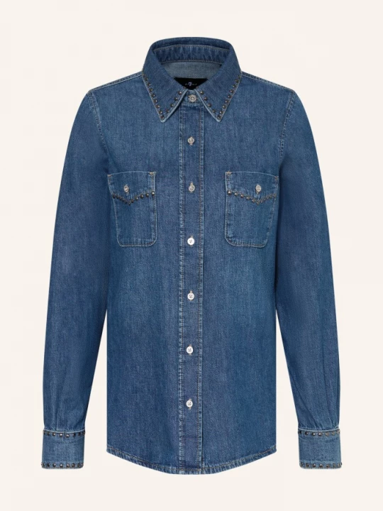 Obrázek produktu 7 For All Mankind Džínová Košile Western S Cvočky 21c street wise