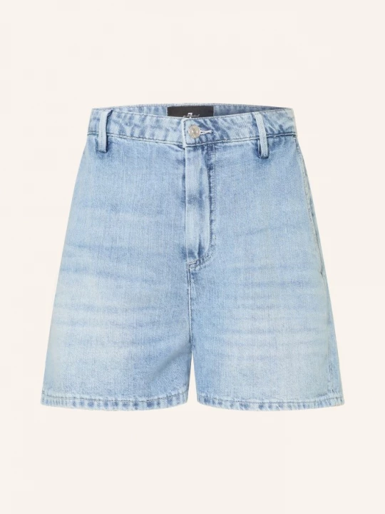 Obrázek produktu 7 For All Mankind Džínové Šortky S Lnem iri light blue