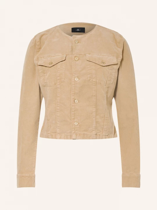 Obrázek produktu 7 For All Mankind Kordová Bunda Vicky béžová