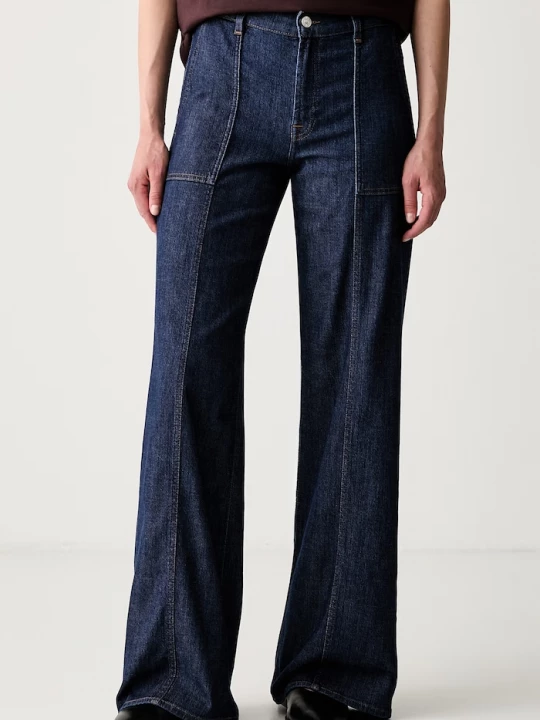 Obrázek produktu 7 FOR ALL MANKIND wide leg džíny dámské námořnická modř