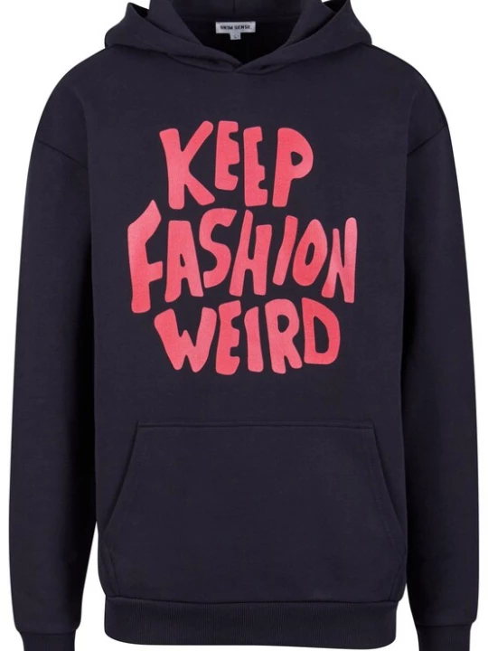 Obrázek produktu 9N1M SENSE Mikina 'Keep Fashion Weird'  grenadina / černá