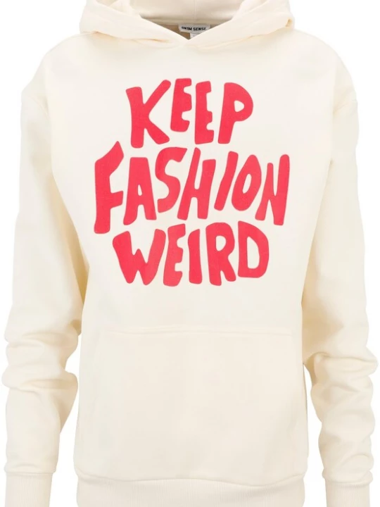 Obrázek produktu 9N1M SENSE Mikina 'Keep Fashion Weird'  grenadina / offwhite