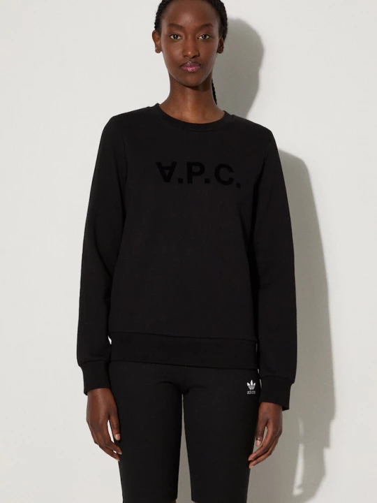 Obrázek produktu A.P.C. Bavlněná mikina A.P.C. Sweat Viva černá