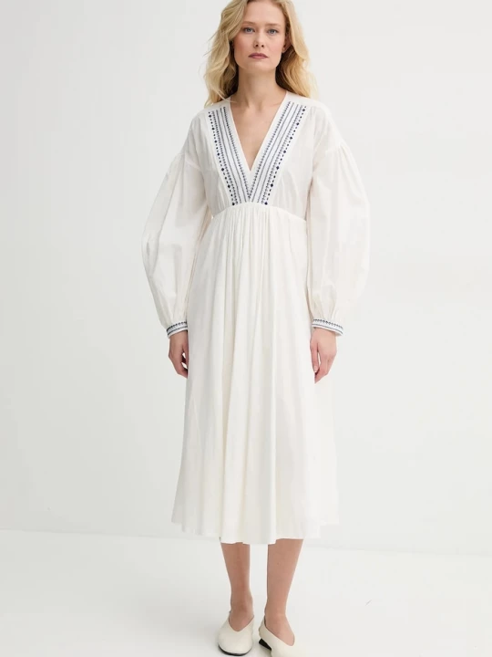 Obrázek produktu A.P.C. Bavlněné šaty A.P.C. robe anni béžová