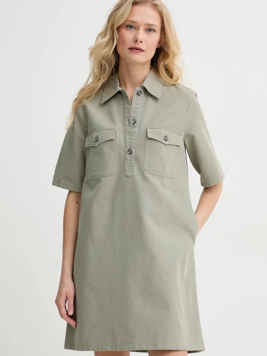 Obrázek produktu A.P.C. Bavlněné šaty A.P.C. robe selia zelená