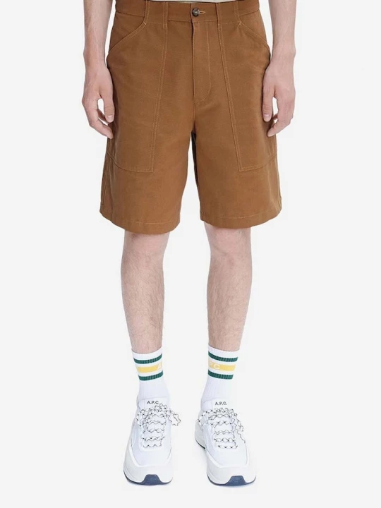 Obrázek produktu A.P.C. Bavlněné šortky A.P.C. Short Melbourne hnědá