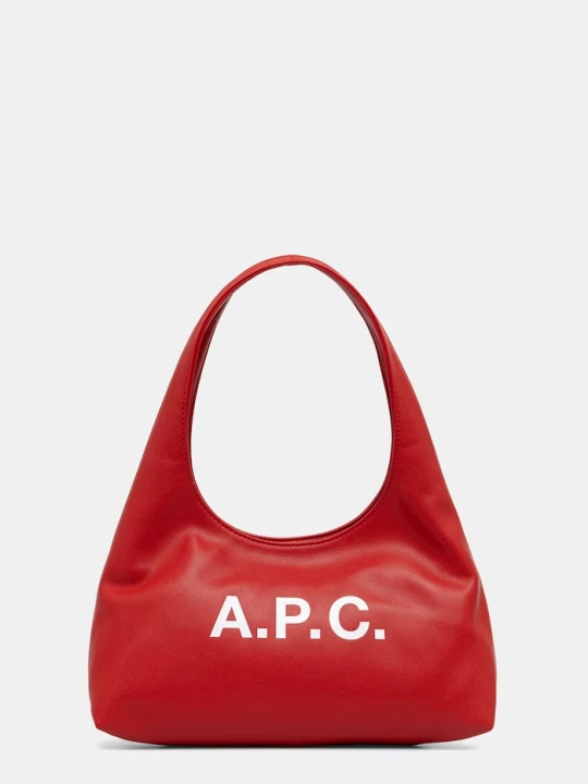 Obrázek produktu A.P.C. hobo kabelka dámská z imitace kůže baby ninon shoulder červená