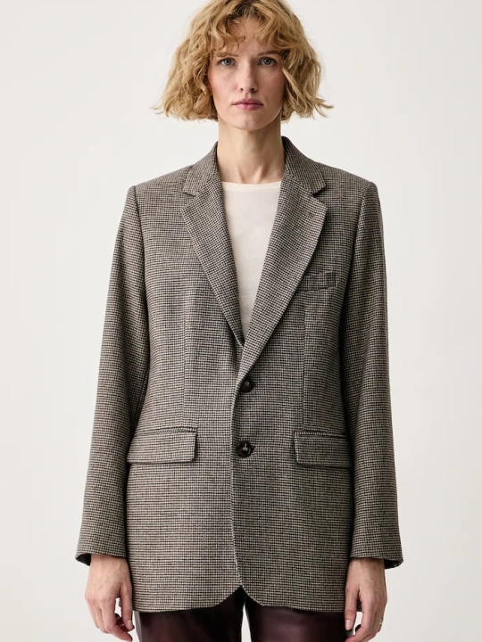 Obrázek produktu A.P.C. jednořadé sako dámské s vlnou veste annie béžová