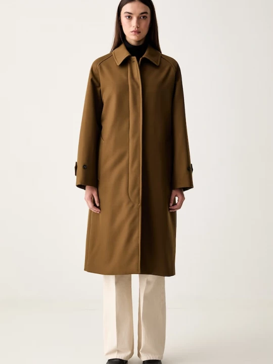 Obrázek produktu A.P.C. kabát dámský s vlnou mac colette zelená