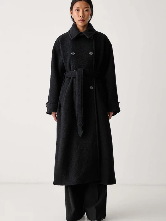 Obrázek produktu A.P.C. kabát dámský vlněný manteau lea černá
