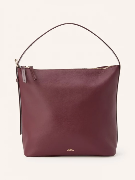 Obrázek produktu A.P.C. Kabelka Hobo Vera tmavě červená / zlatá