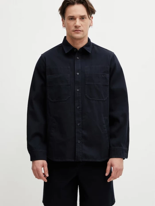 Obrázek produktu A.P.C. košile pánská bavlněná námořnická modř