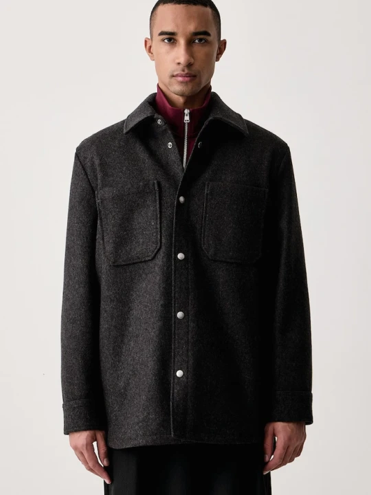 Obrázek produktu A.P.C. košilová bunda pánská s vlnou veste marcel