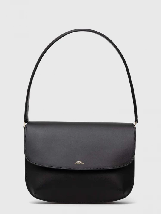 Obrázek produktu A.P.C. Kožená kabelka A.P.C. černá