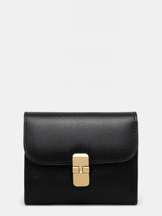 Obrázek produktu A.P.C. Kožená peněženka A.P.C. Compact Grace černá