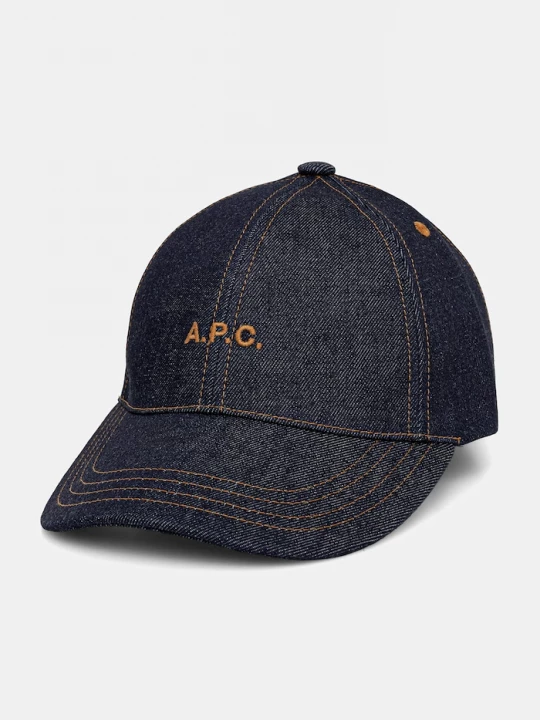 Obrázek produktu A.P.C. kšiltovka džínová CASQUETTE THAIS námořnická modř