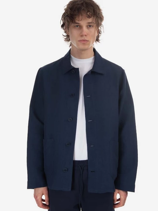 Obrázek produktu A.P.C. Lněná bunda A.P.C. Veste Kerlouan námořnická modř