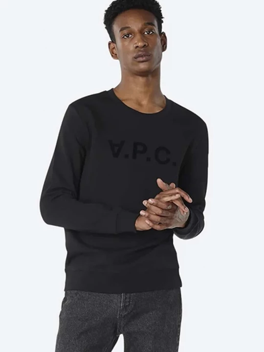 Obrázek produktu A.P.C. mikina pánská bavlněná Bluza A.P.C. Sweat Vpc COECQ-H27378 BLACK