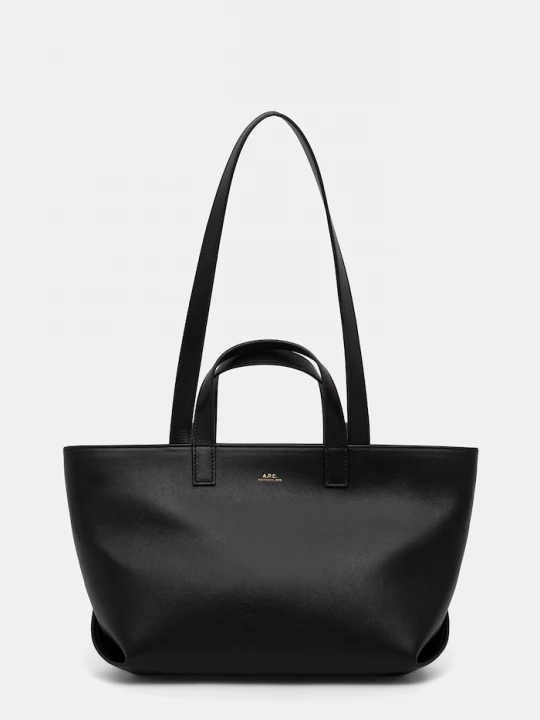 Obrázek produktu A.P.C. nákupní taška dámská kožená le drummer small černá