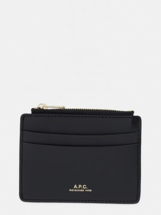 Obrázek produktu A.P.C. Peněženka dámská kožená porte-carte paris černá