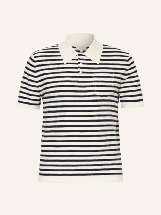 Obrázek produktu A.P.C. Pletené Polo Tričko Eliot režná / tmavě modrá
