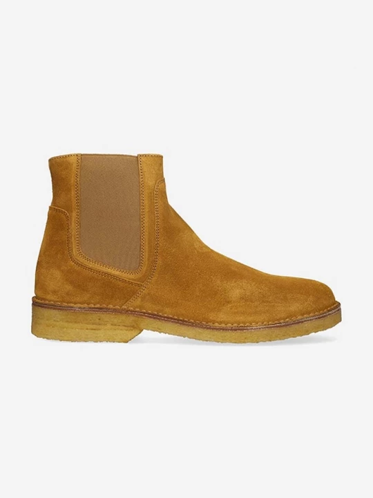 Obrázek produktu A.P.C. Semišové kotníkové boty A.P.C. Boots Theodore PXBSK-H54252 CARAMEL hnědá