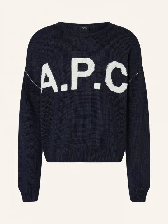 Obrázek produktu A.P.C. Svetr tmavě modrá / bílá