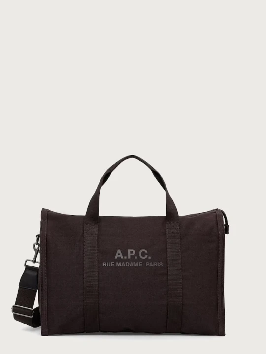Obrázek produktu A.P.C. taška bavlněná gym bag recuperation hnědá