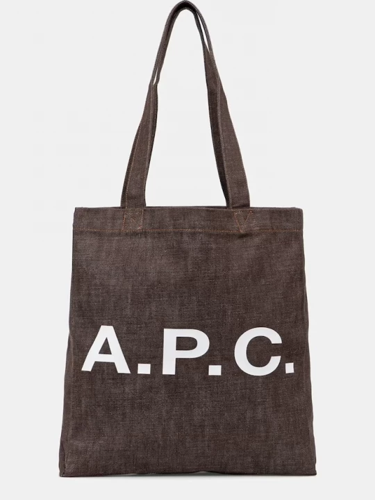 Obrázek produktu A.P.C. taška bavlněná TOTE LOU hnědá