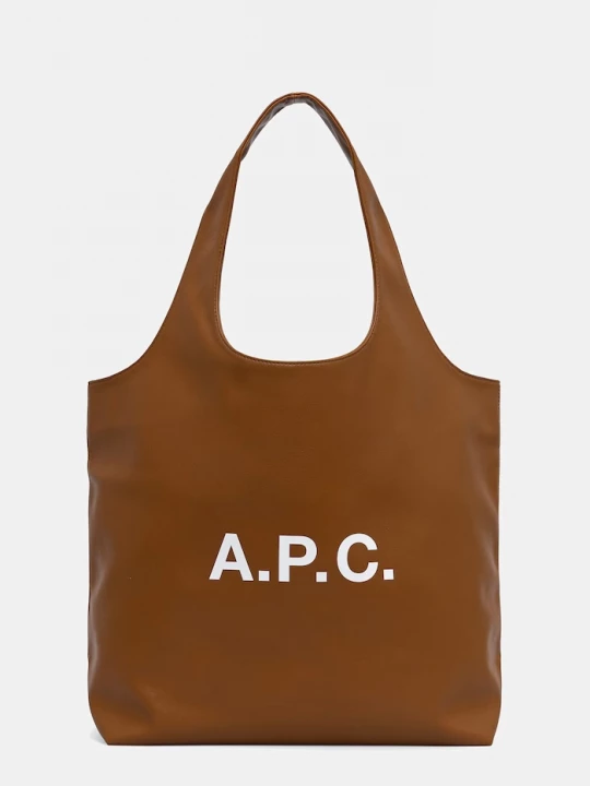 Obrázek produktu A.P.C. taška z imitace kůže tote ninon hnědá