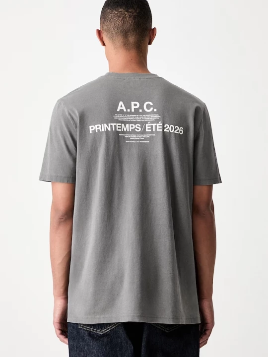 Obrázek produktu A.P.C. tričko pánské bavlněné černá