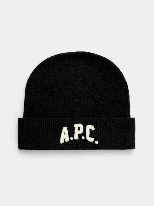 Obrázek produktu A.P.C. Vlněná čepice A.P.C. bonnet axel černá