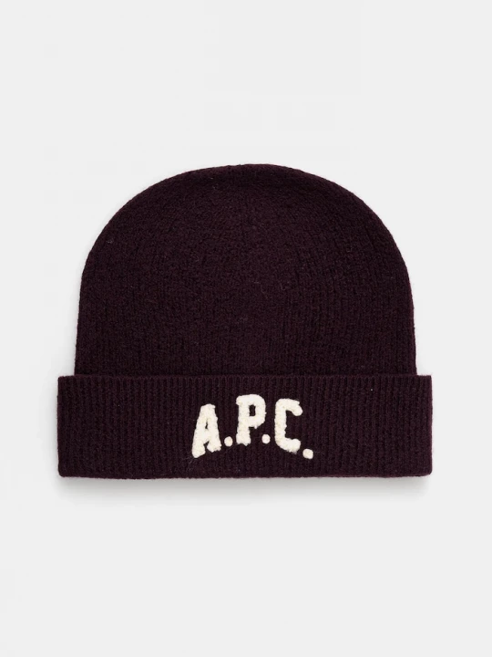Obrázek produktu A.P.C. Vlněná čepice A.P.C. bonnet axel fialová