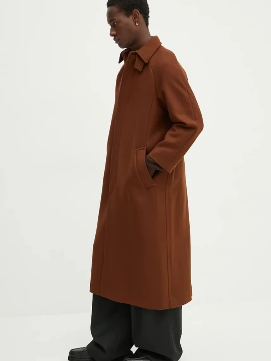 Obrázek produktu A.P.C. Vlněný kabát A.P.C. manteau gaia hnědá