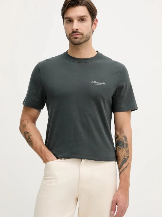 Obrázek produktu Abercrombie & Fitch Bavlněné tričko Abercrombie & Fitch 3-pack zelená