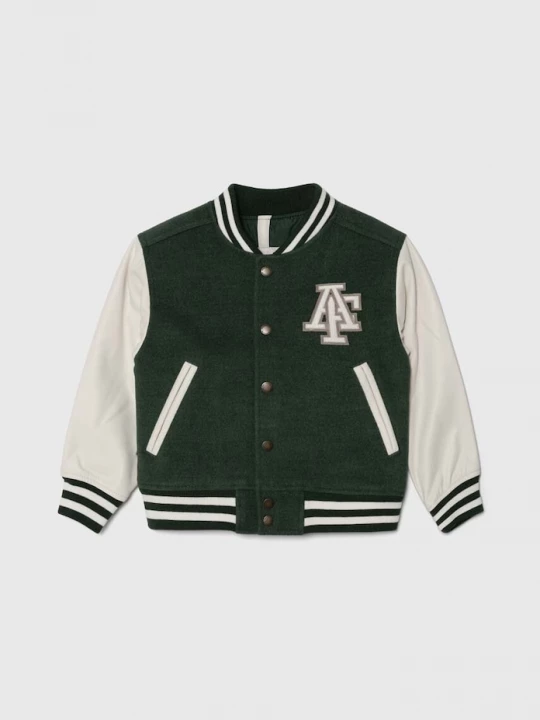 Obrázek produktu Abercrombie & Fitch Dětská bomber bunda Abercrombie & Fitch zelená