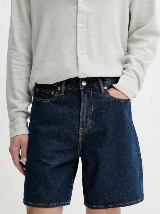 Obrázek produktu Abercrombie & Fitch Džínové šortky Abercrombie & Fitch námořnická modř