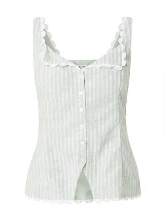 Obrázek produktu Abercrombie & Fitch Halenka světle zelená / bílá