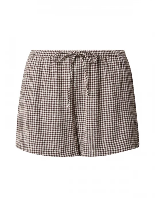 Obrázek produktu Abercrombie & Fitch Kalhoty hnědá / bílá