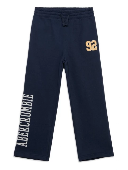 Obrázek produktu Abercrombie & Fitch Kalhoty námořnická modř / jasně oranžová / bílá