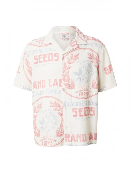 Obrázek produktu Abercrombie & Fitch Košile chladná modrá / červený melír / offwhite