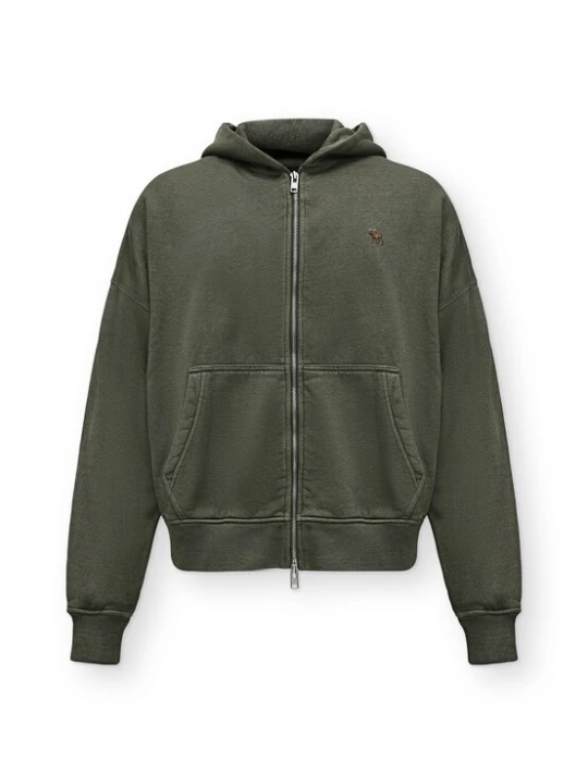 Obrázek produktu Abercrombie & Fitch Mikina tmavě zelená