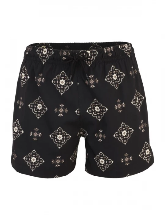 Obrázek produktu Abercrombie & Fitch Plavecké šortky hnědá / černá / bílá