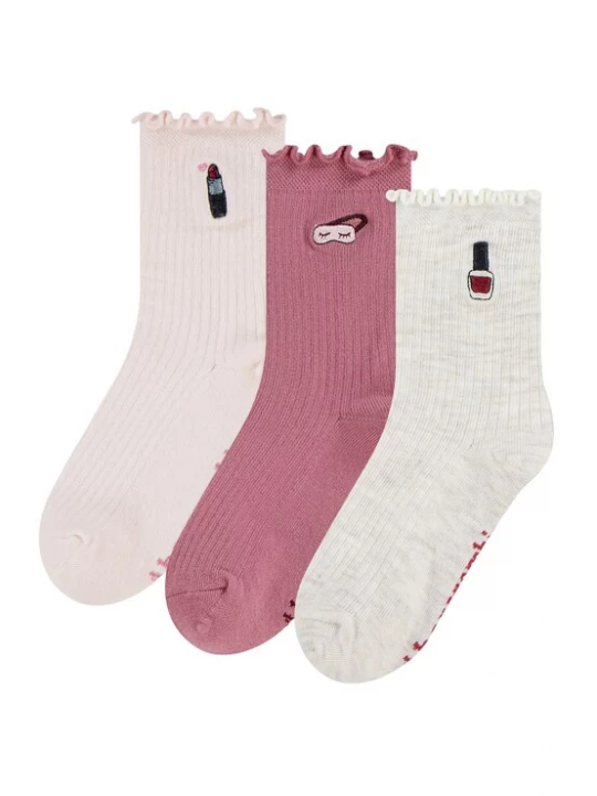 Obrázek produktu Abercrombie & Fitch Ponožky béžová / magenta / růže / černá