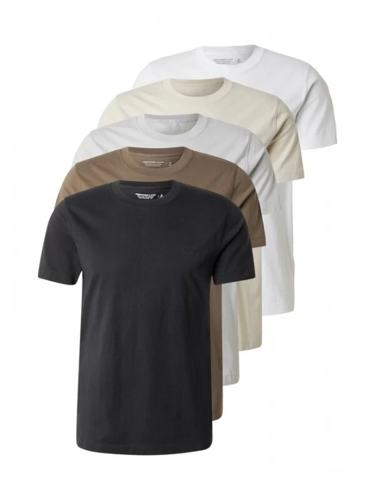 Obrázek produktu Abercrombie & Fitch Tričko hnědá / antracitová / režná / světle šedá / bílá