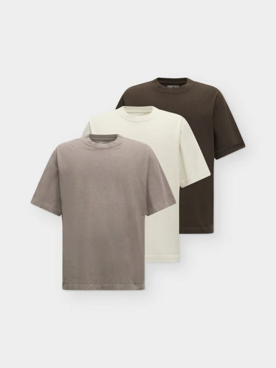 Obrázek produktu Abercrombie & Fitch Tričko krémová / tmavě béžová / tmavě hnědá