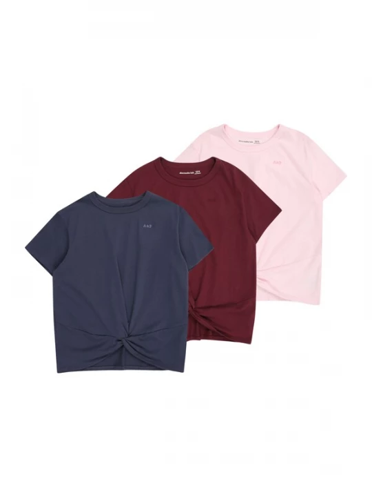 Obrázek produktu Abercrombie & Fitch Tričko marine modrá / pastelově růžová / bordó